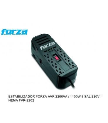 ESTABILIZADOR FORZA FVR-2202 DE 2200 VA - Intecsa