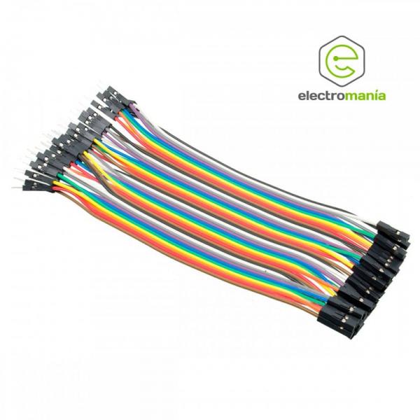 Cable Dupont Macho - Hembra 10cm - Electromanía Perú